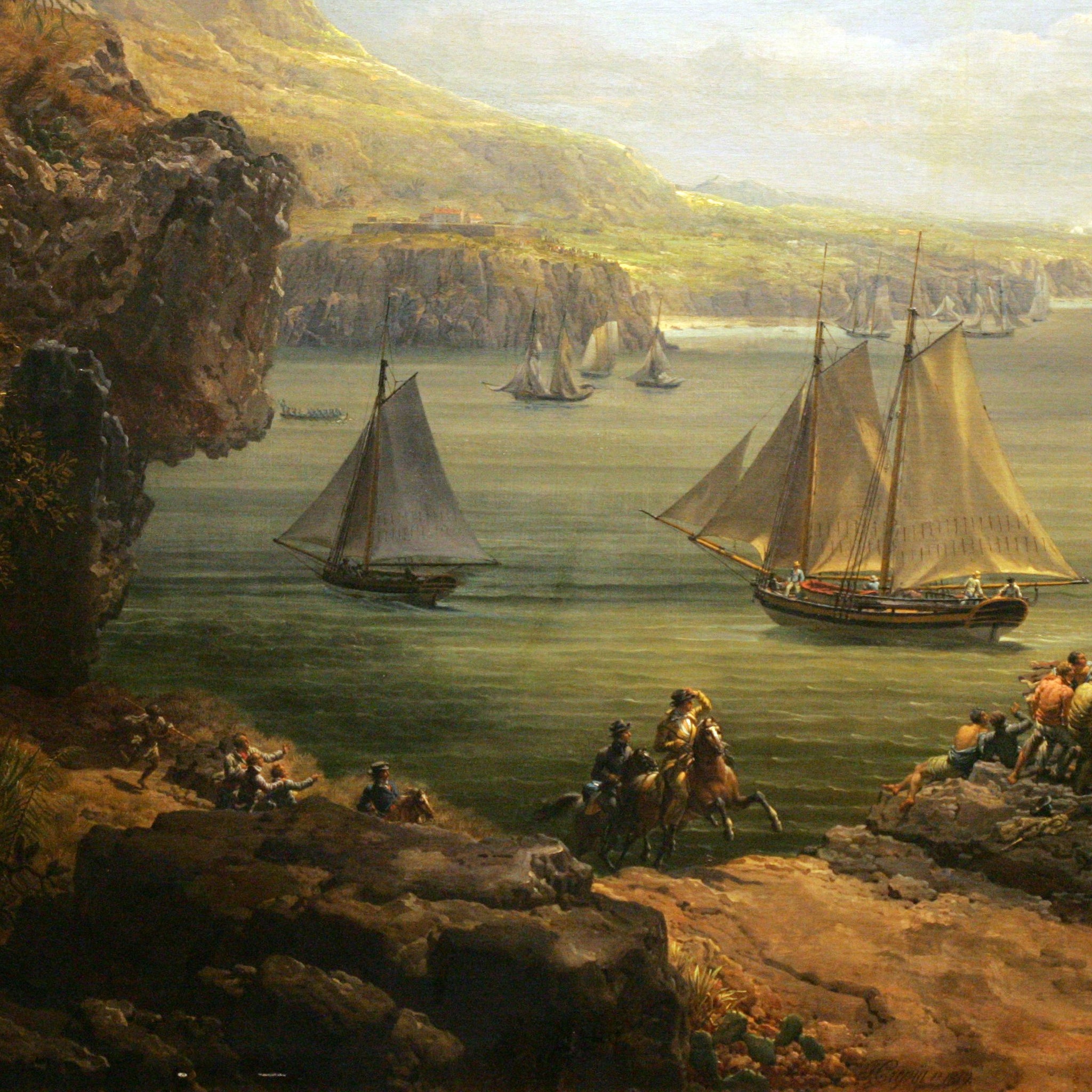 Combat de la Poursuivante contre le navire britannique Hercules, 28 juin 1803 - Louis Philippe Crepin