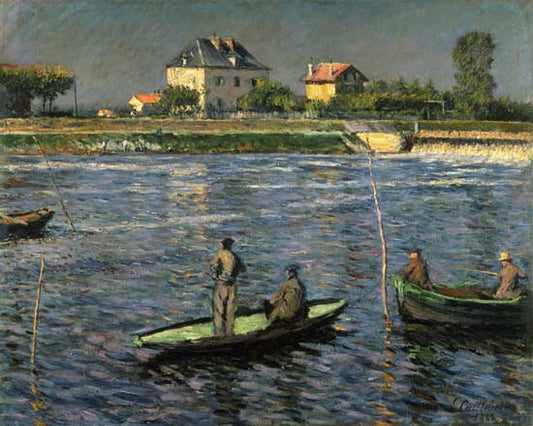 Bateaux de pêcheurs sur la Seine - Caillebotte
