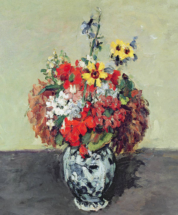 Fleurs dans un vase de Delft - Paul Cézanne