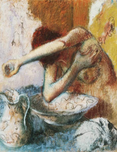 Jeune femme avec la toilette - Edgar Degas