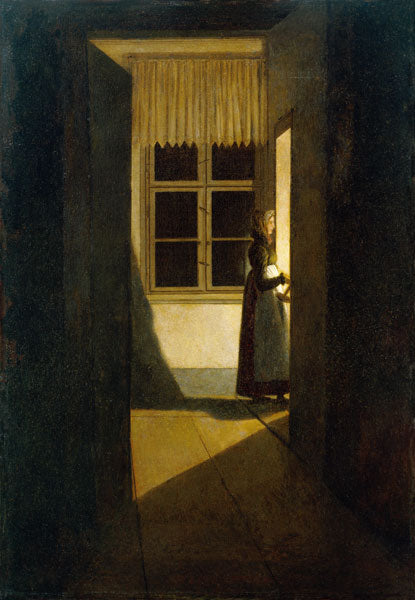 Femme avec la lanterne - Caspar David Friedrich