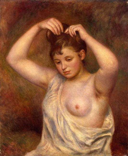 Femme arrangeant ses cheveux - Pierre-Auguste Renoir
