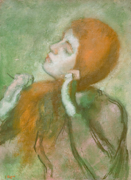 La femme se peignant les cheveux - Edgar Degas