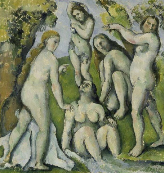 Cinq femmes baignant - Paul Cézanne