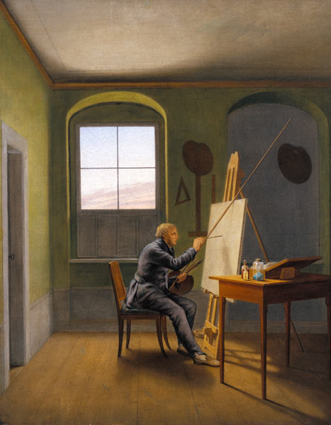 George Friedrich Kersting dans l'atelier de - Caspar David Friedrich