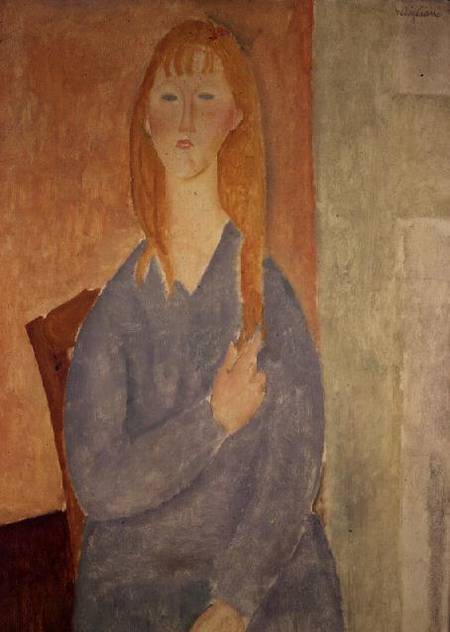 La fille en robe bleue - Amadeo Modigliani