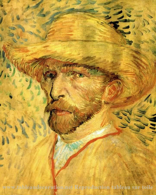 Autoportrait au chapeau de paille - Van Gogh