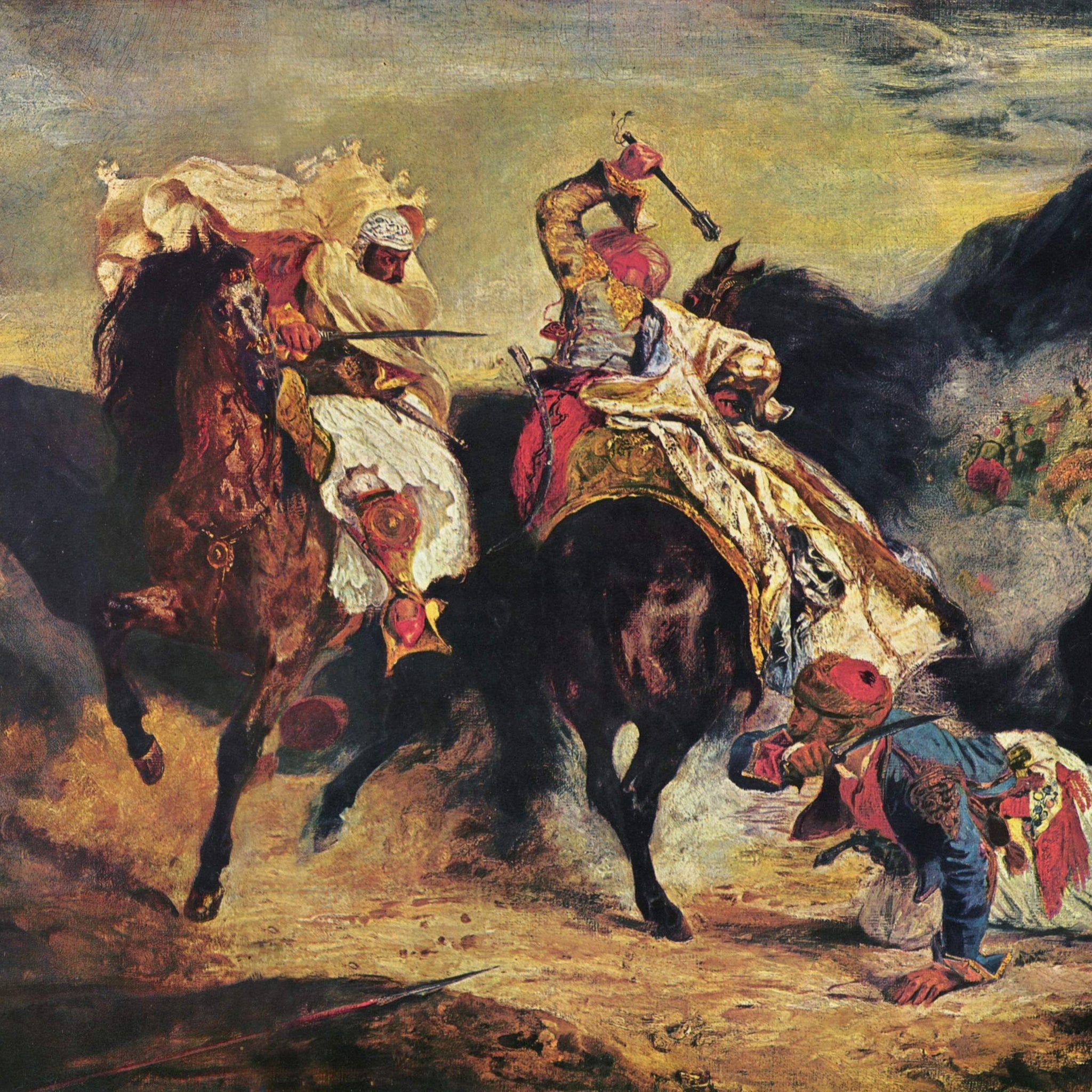 Lutte du Giaur avec le Pascha - Eugène Delacroix