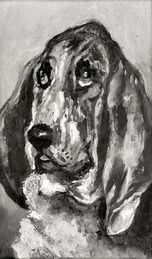 Tête de chien qui court - Toulouse Lautrec