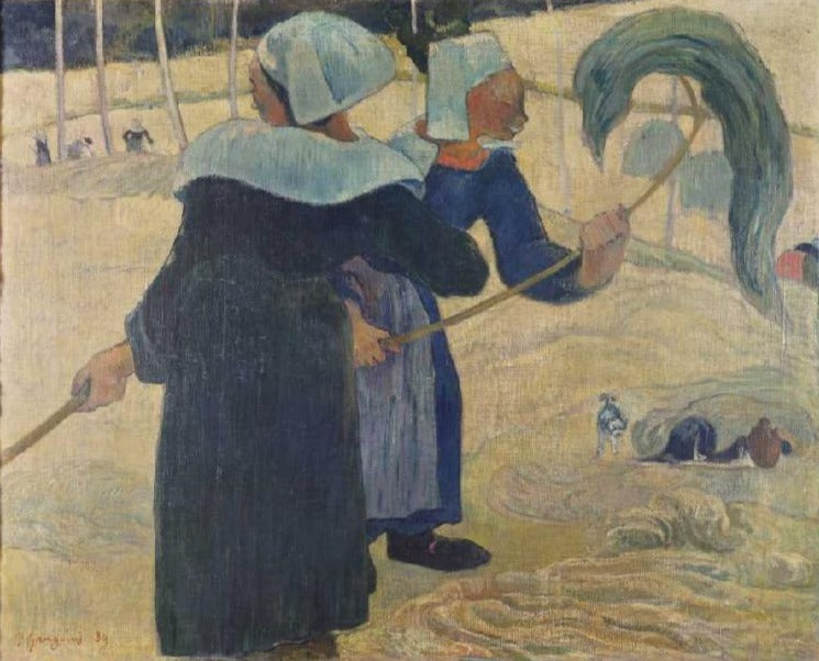 Les gouttières de fabrication de foin - Paul Gauguin