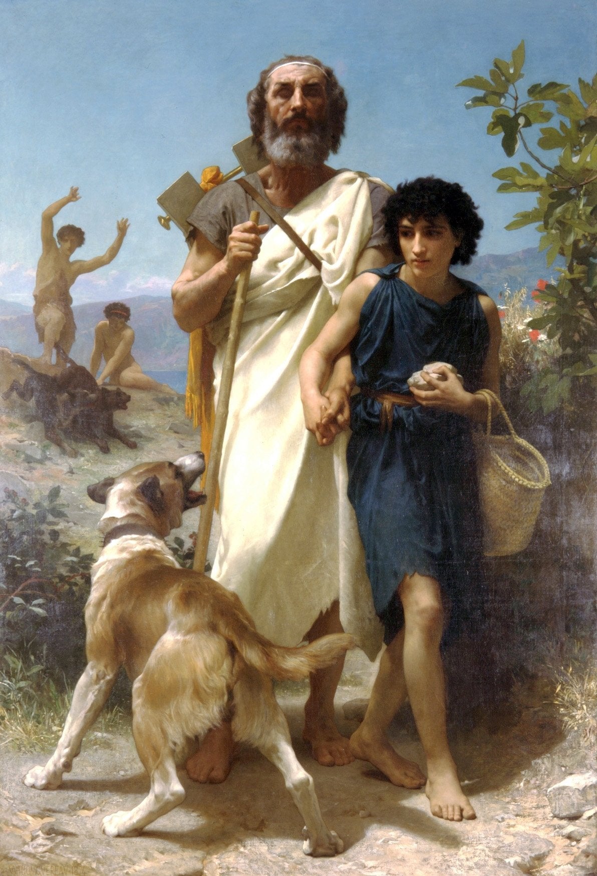 Homère et son guide - William Bouguereau