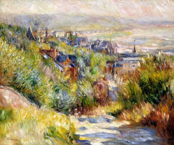 Paysage vallonné près de Trouville - Pierre-Auguste Renoir
