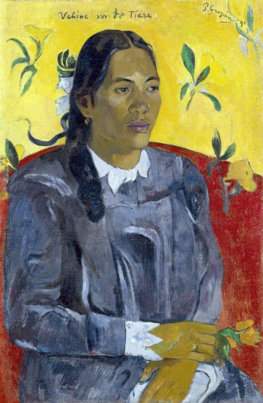 Femme avec une fleur - Paul Gauguin