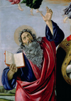 Saint Jean l'Évangéliste, extrait du Couronnement de la Vierge (Retable de Saint-Marc, vers 1488-90) - Sandro Botticelli