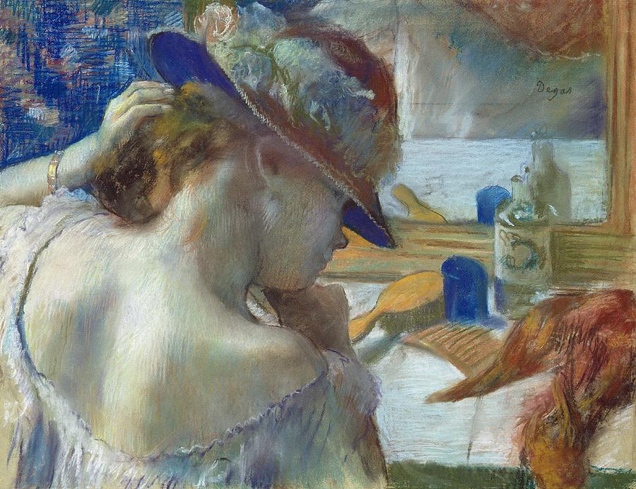 Devant le miroir - Edgar Degas
