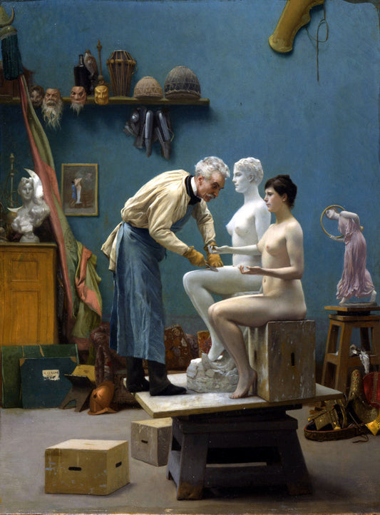 L'artiste sculptant le Tanagra - Jean-Léon Gérôme