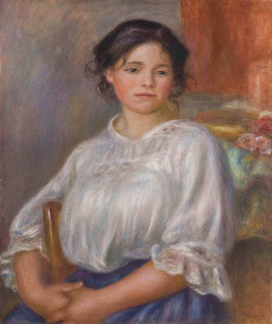 Jeune fille assise, 1909 - Pierre-Auguste Renoir