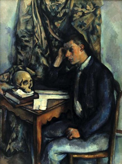 Jeune homme avec un crâne - Paul Cézanne