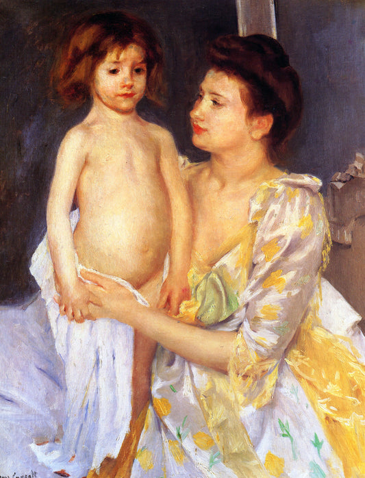 Jules se faisant sécher par sa mère - Mary Cassatt