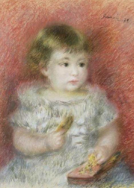 Petite fille avec le jouet - Pierre-Auguste Renoir