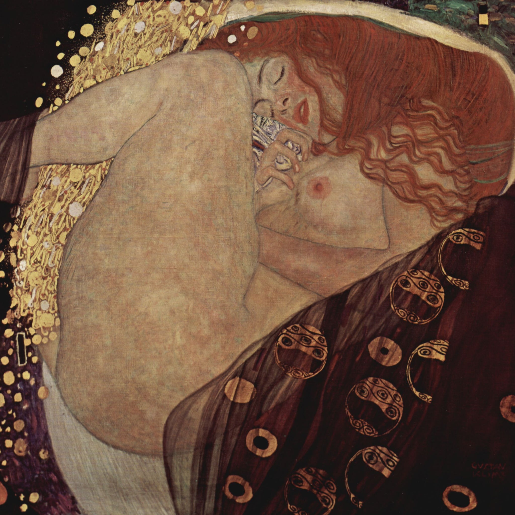 Danae 1907 - Gustav Klimt
