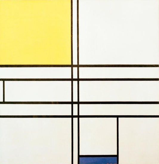 Composition en bleu et jaune - Mondrian