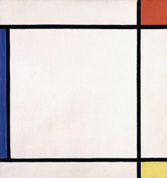 Composition III de rouge, jaune, bleu - Mondrian