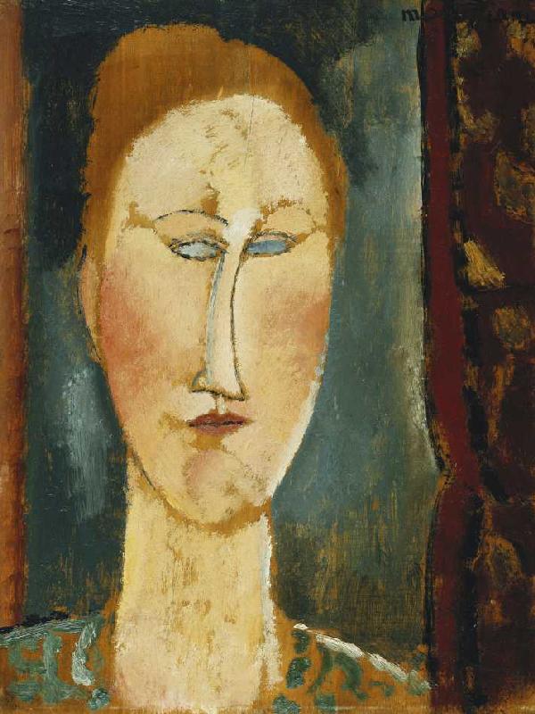 Tête d'une rousse - Amadeo Modigliani