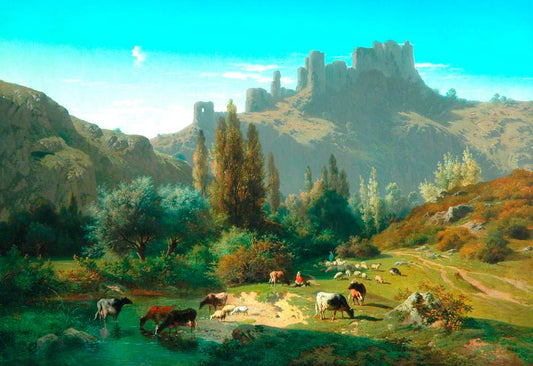 Landscape with Cattle - Rosa Bonheur