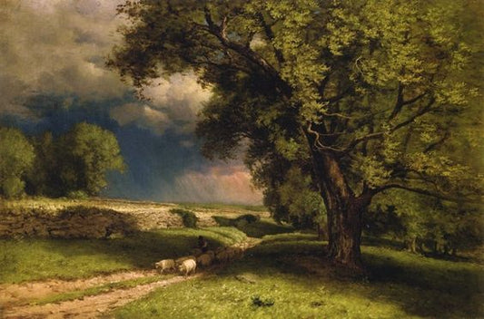 Landscape with Sheep - George Inness
