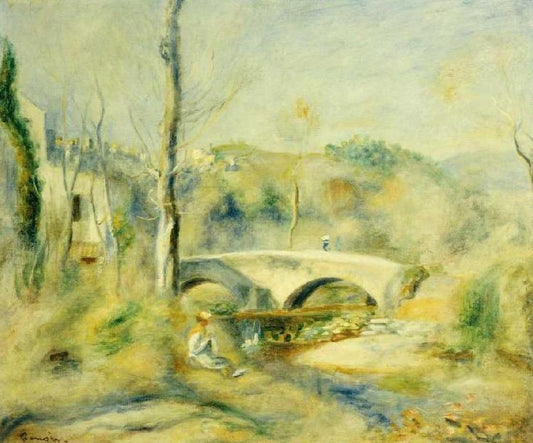 Paysage avec le pont - Pierre-Auguste Renoir