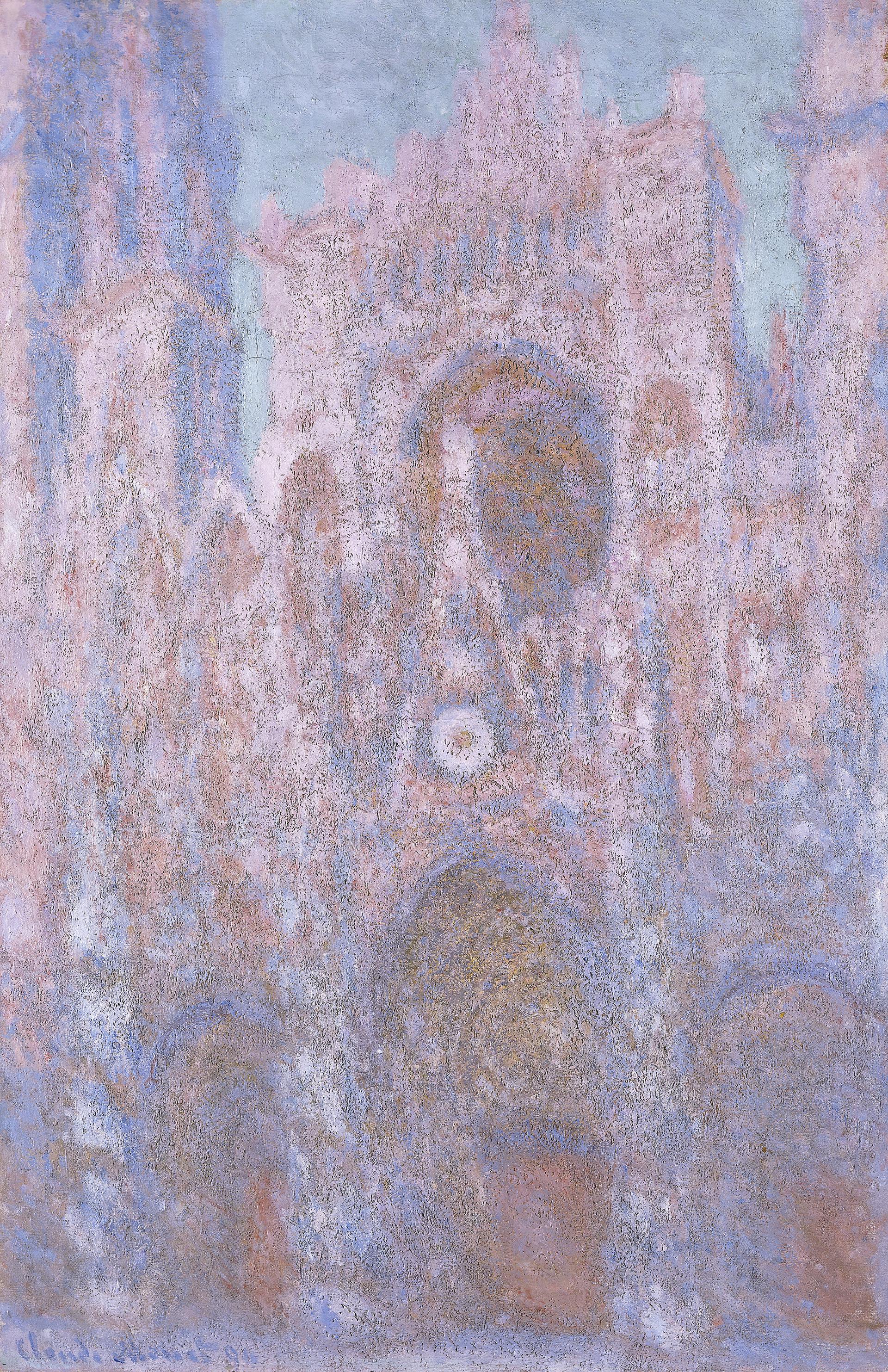 La Cathédrale de Rouen. Symphonie en gris et noir (W1323) - Claude Monet