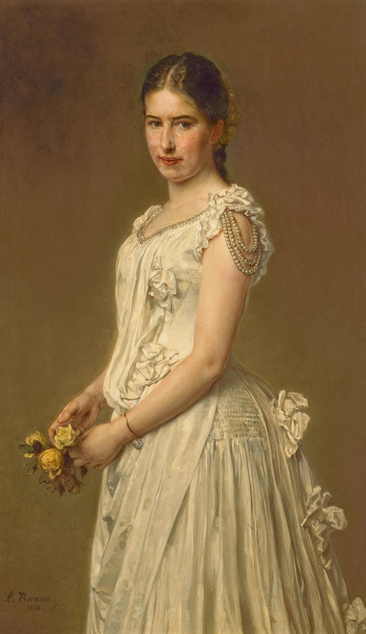 Portrait de la fille de l'artiste, Johanna Knaus - Ludwig Knaus