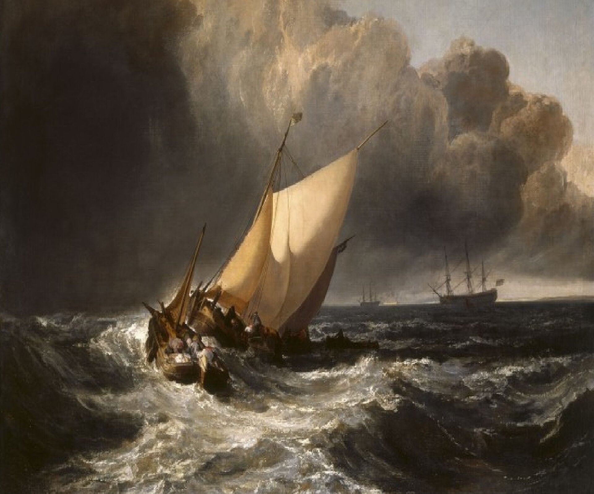 Bateaux hollandais dans la tempête - William Turner
