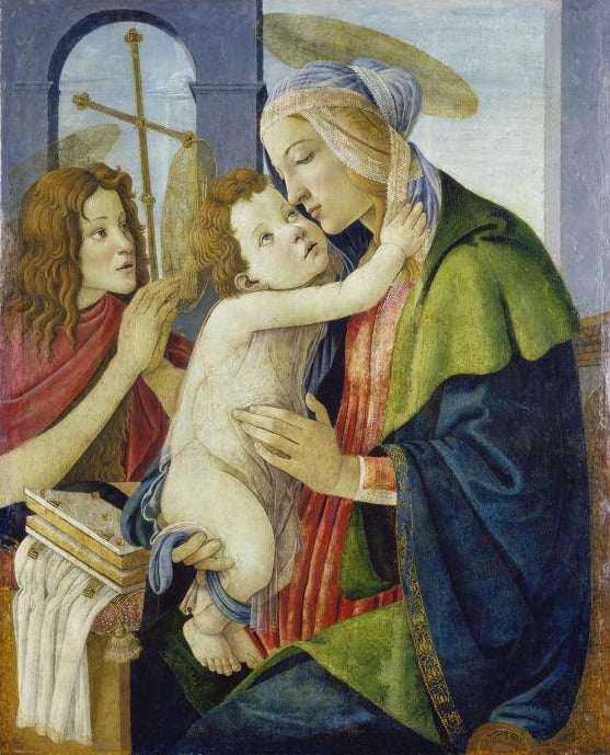 La Vierge et l'Enfant avec l'enfant St. Jean - Sandro Botticelli