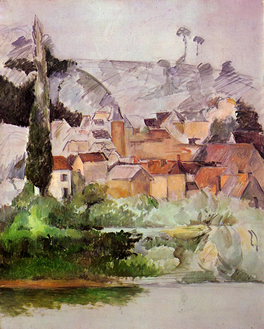 Château et village de medan - Paul Cézanne