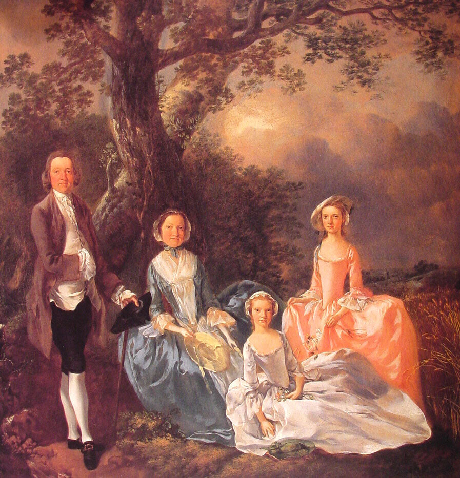 Mr. and Mrs. John Gravenor and their Daughters, Elizabeth and Ann - Thomas Gainsborough