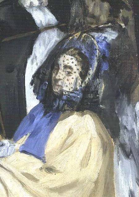 Détail d'une femme voilée - Edouard Manet