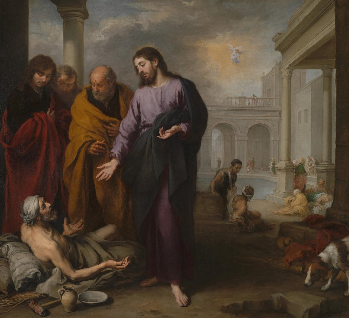 Le Christ guérissant le paralytique à la piscine de Bethesda - Bartolomé Esteban Murillo