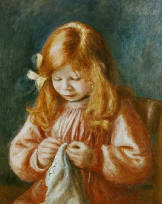 Enfant cousant - Pierre-Auguste Renoir