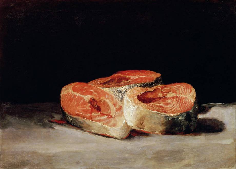 Nature morte avec saumon - Francisco de Goya