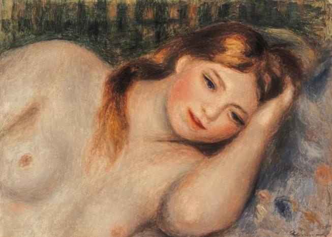 Nu (Jeune fille couchée en buste) - Pierre-Auguste Renoir