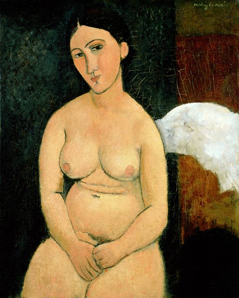Nu assis (C.1917) - Amedeo Modigliani