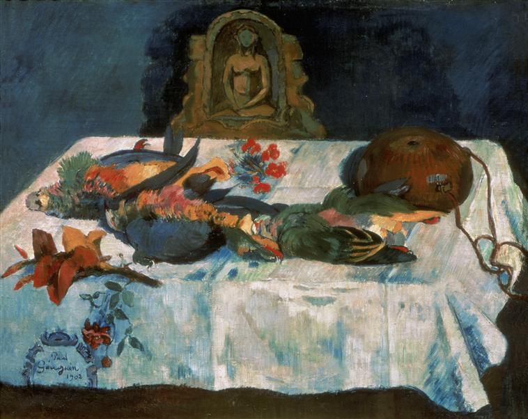 Nature morte aux oiseaux exotiques - Paul Gauguin