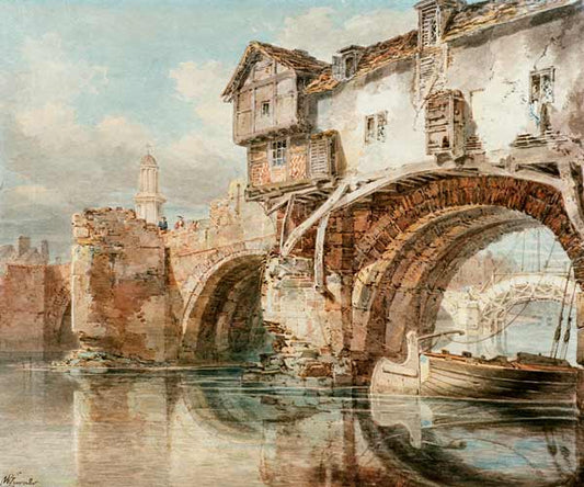 Vieux pont gallois à Shrewsbury - William Turner