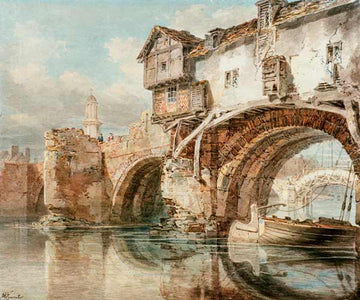 Vieux pont gallois à Shrewsbury - William Turner