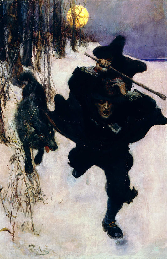 Once it Chased Dr. Wilkerson Into the Very Town Itself - Howard Pyle