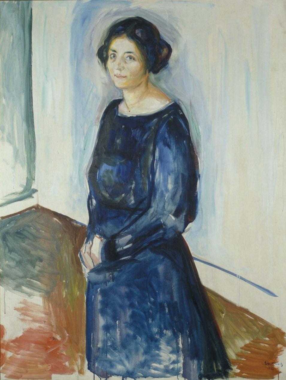 La dame en bleu - Edvard Munch