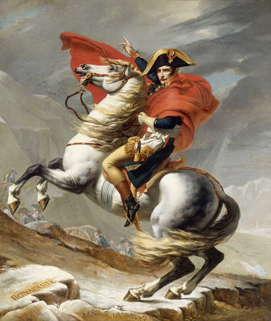 Bonaparte franchit le col du Grand Saint-Bernard - Jacque Louis David