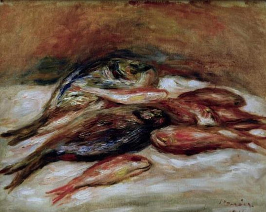Nature morte avec poissons - Pierre-Auguste Renoir